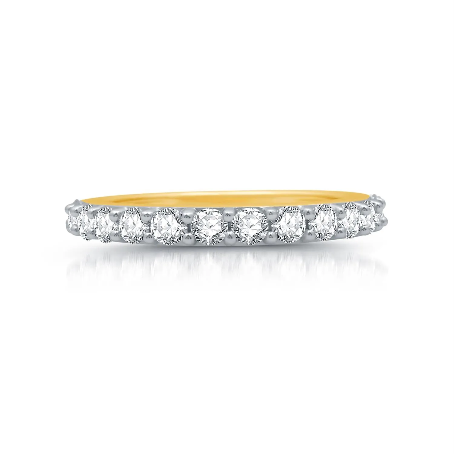 1 CTW Diamond Anniversary Ring in 10KT Yellow Gold