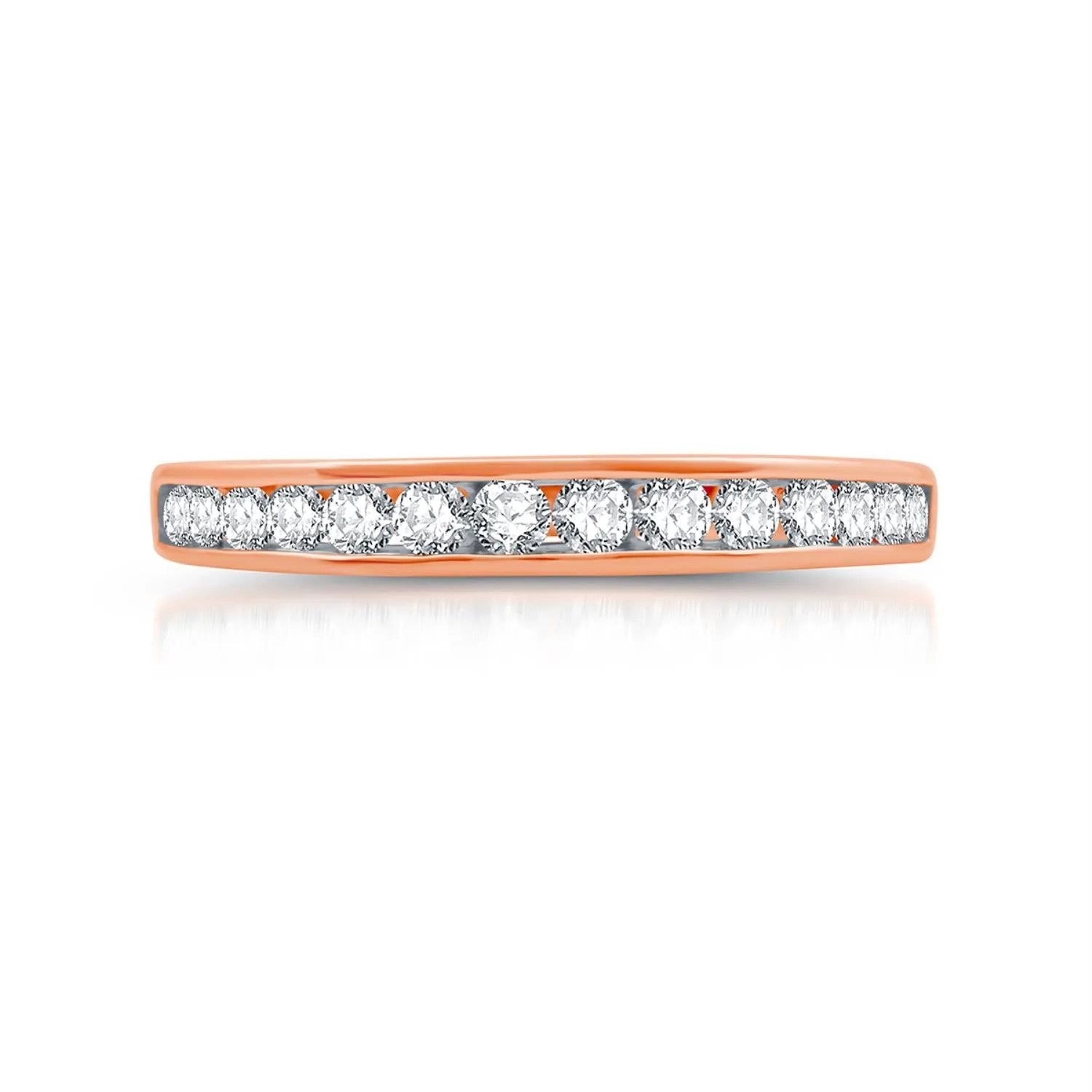 1/2 CTW Diamond Anniversary Ring in 10KT Rose Gold