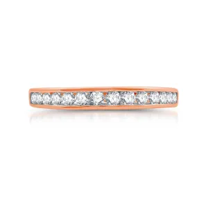 1/2 CTW Diamond Anniversary Ring in 10KT Rose Gold