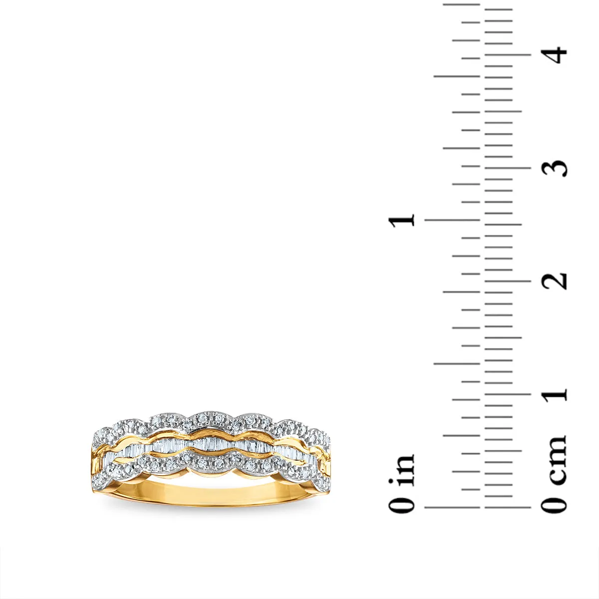 1/4 CTW Diamond Anniversary Ring in 10KT Yellow Gold