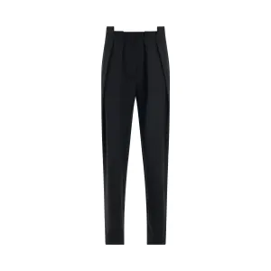 Ablohland Wool Paperbag Pants in Black