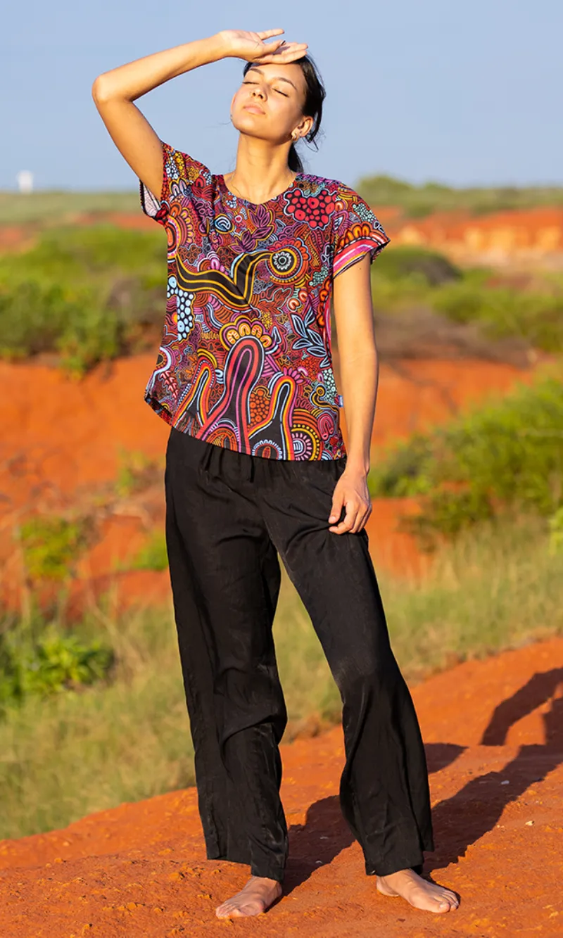 Aboriginal Art Fashion Top Knowledge Holders