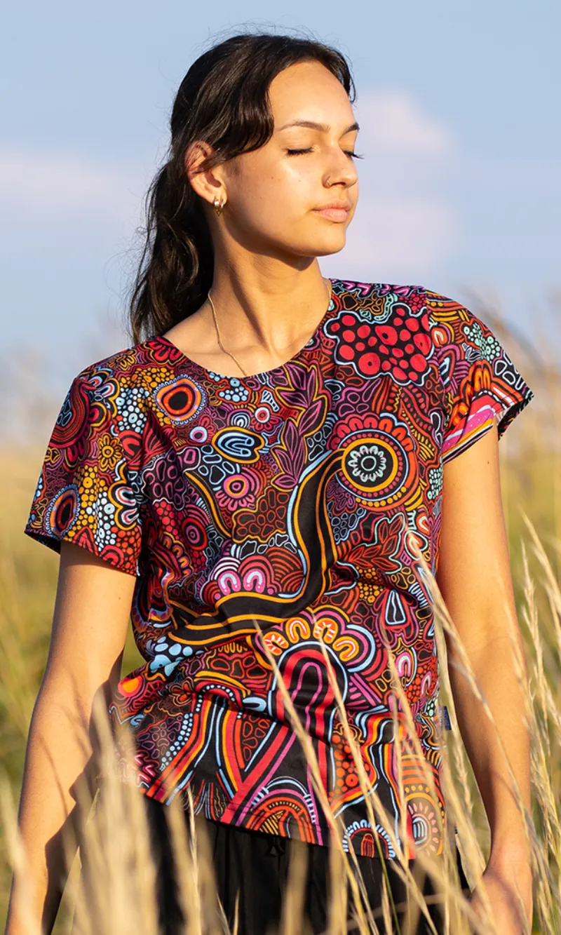 Aboriginal Art Fashion Top Knowledge Holders