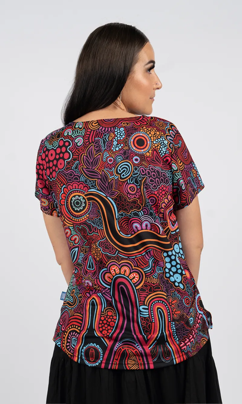 Aboriginal Art Fashion Top Knowledge Holders