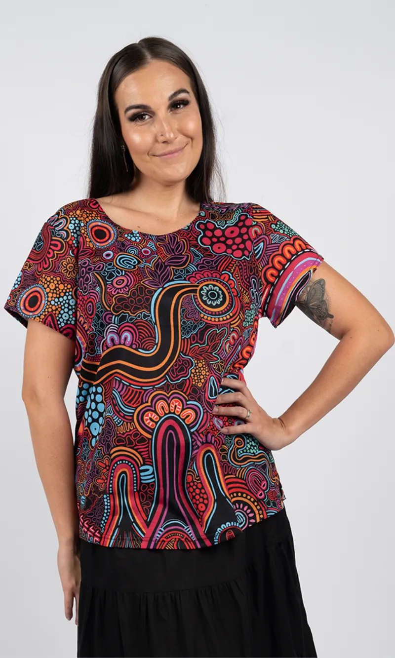 Aboriginal Art Fashion Top Knowledge Holders