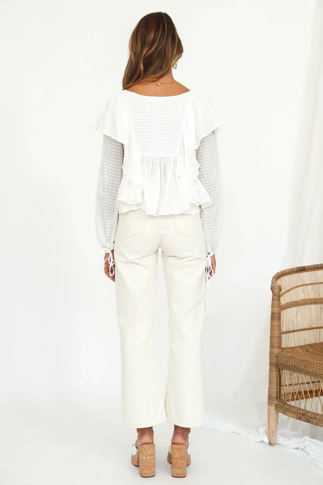 Anouk Crop Top White