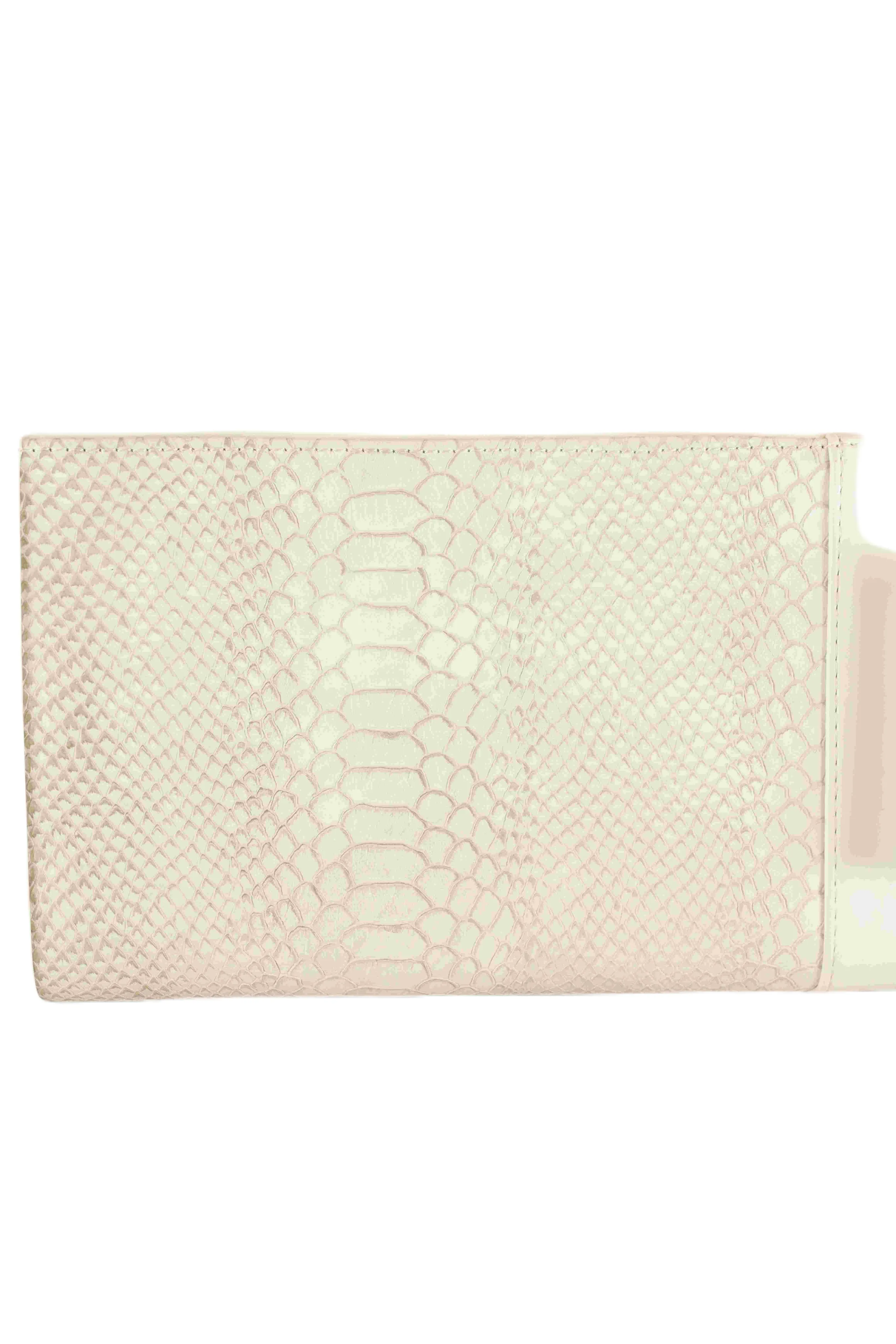 Betts Ivory and Croc Print Shoulder Bag