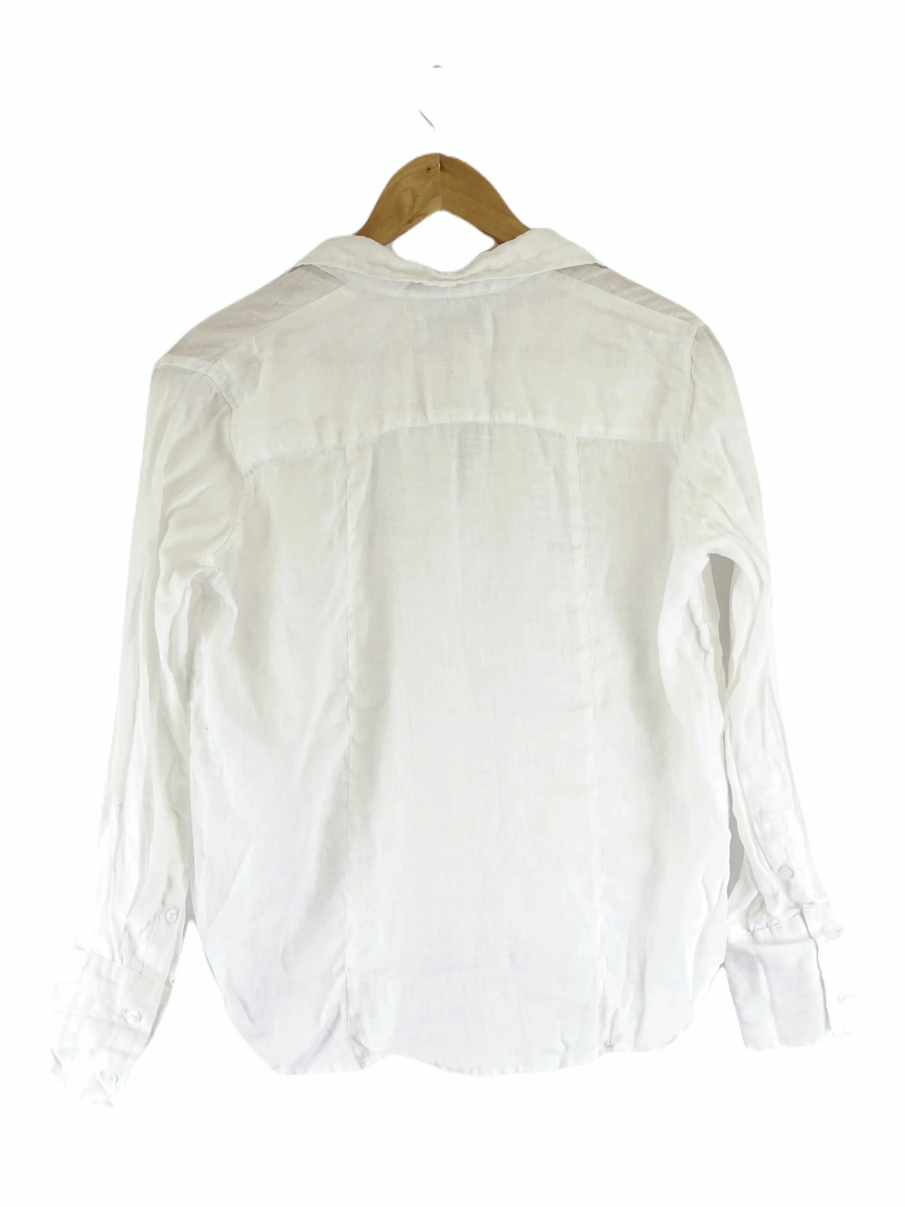 Black Salt The Label White Button Down Shirt S