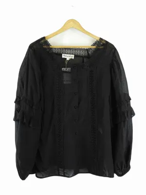 Bohemian Traders Black Lace Blouse S