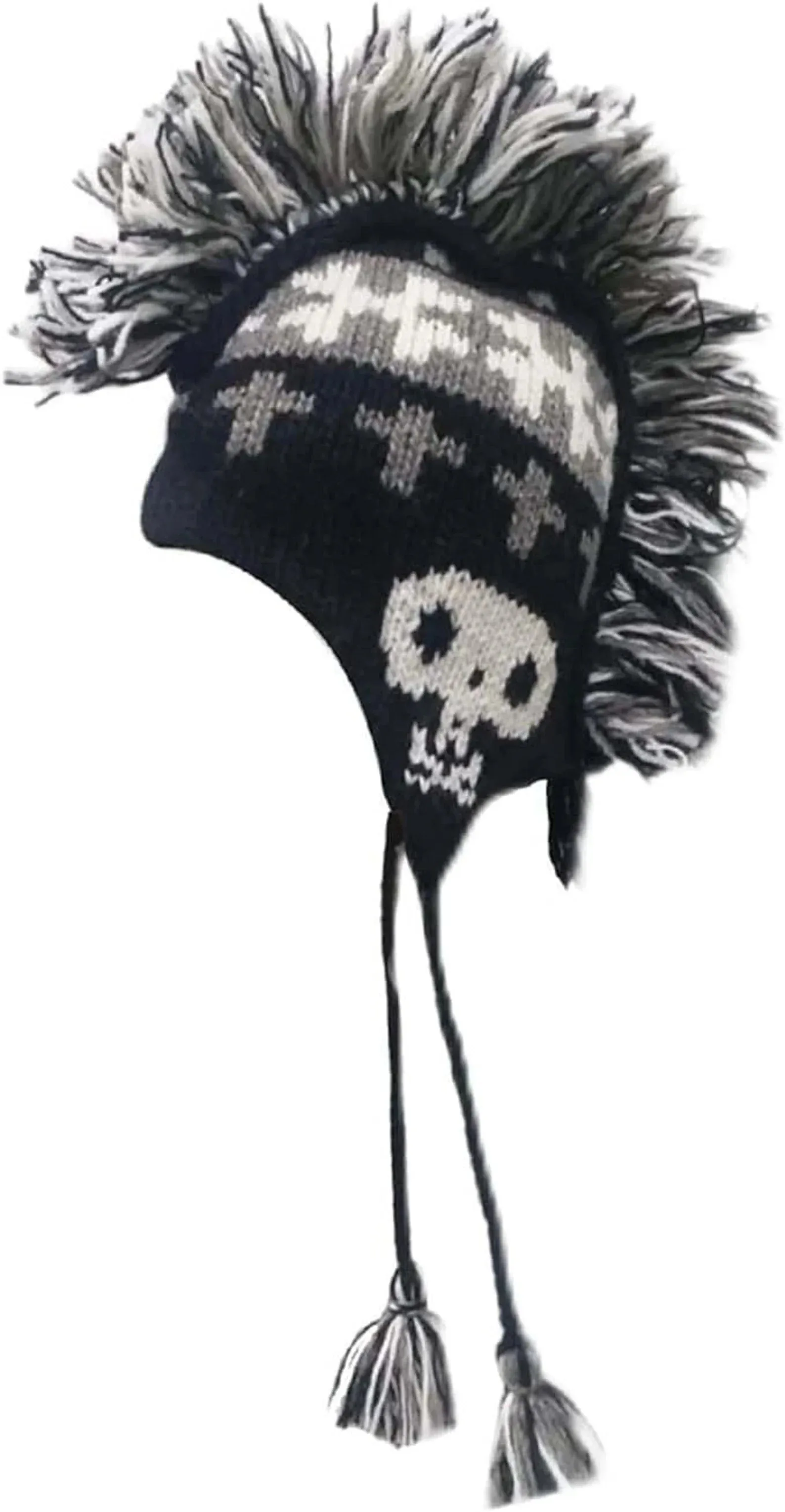 Bone Skull Mohawk Hat - Wholesale