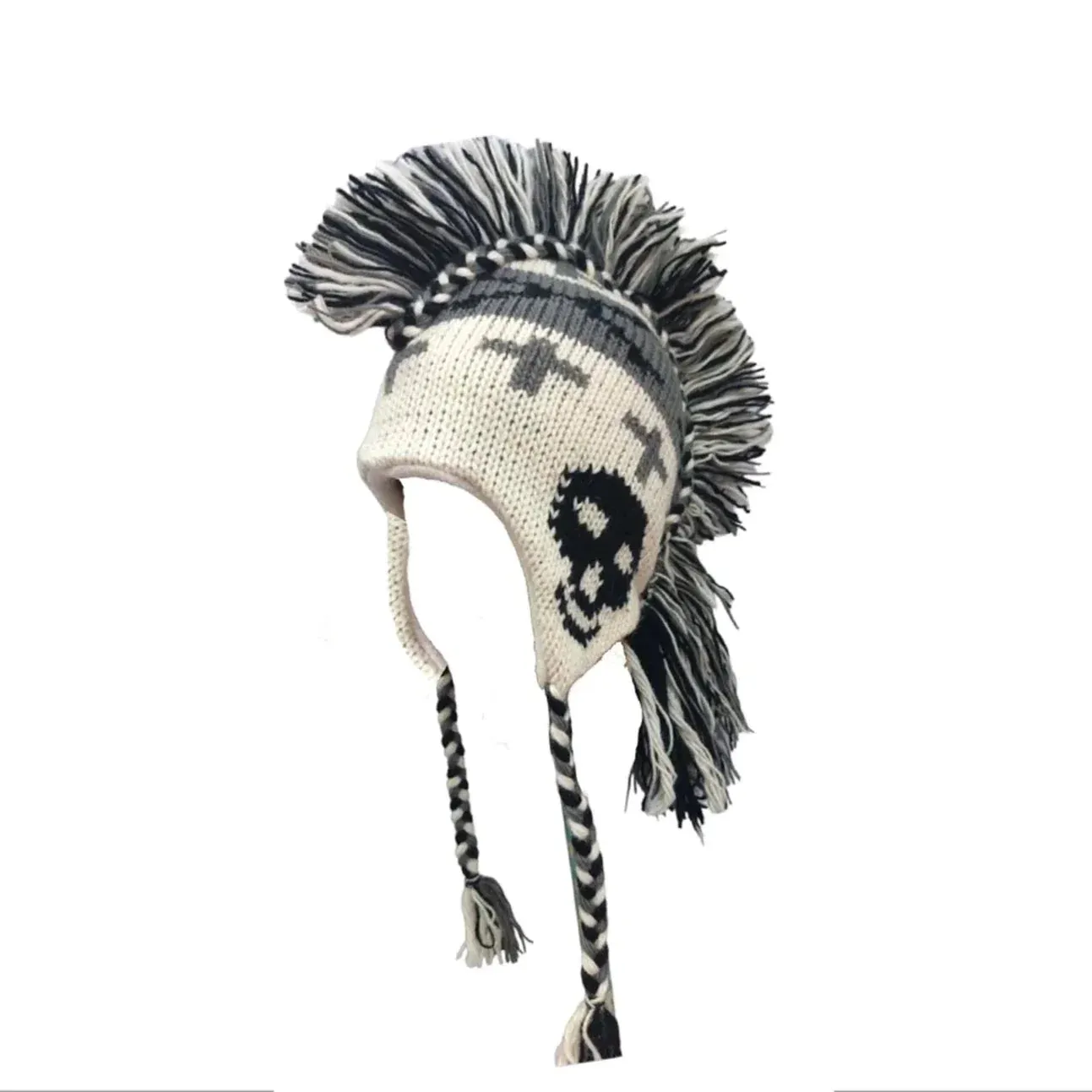 Bone Skull Mohawk Hat - Wholesale