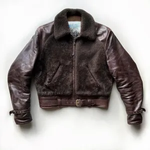 Brown Grizzly leather jacket