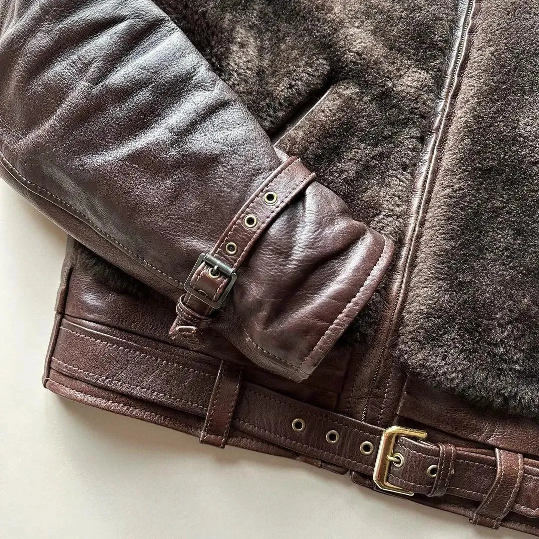 Brown Grizzly leather jacket