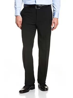 BRUHL Robert Trousers - All-Year Wool Mix Formal - Black