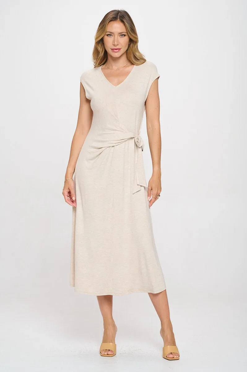 Cameron Side Tie Midi Dress