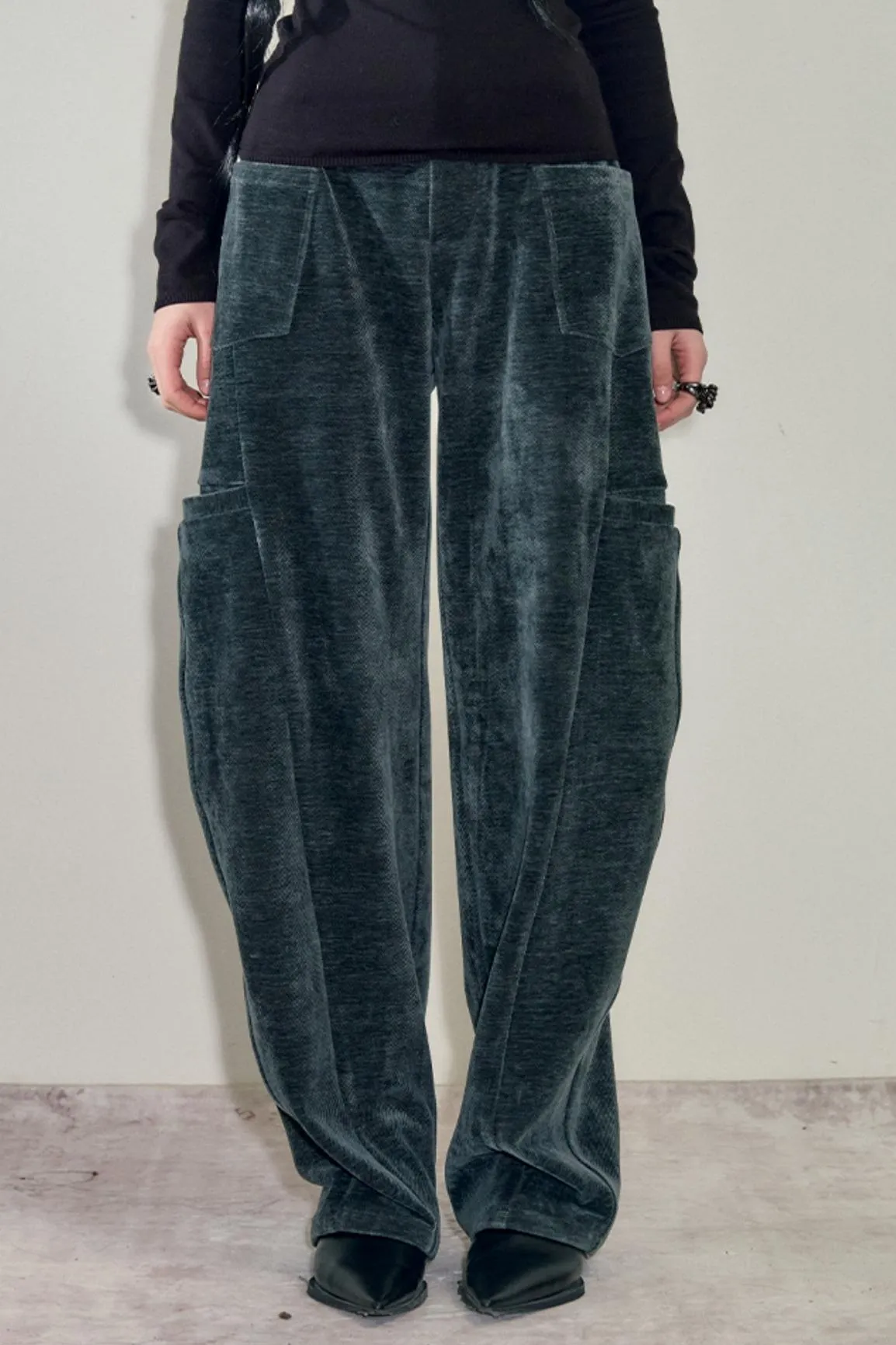 Chenille Corduroy Harem Pants