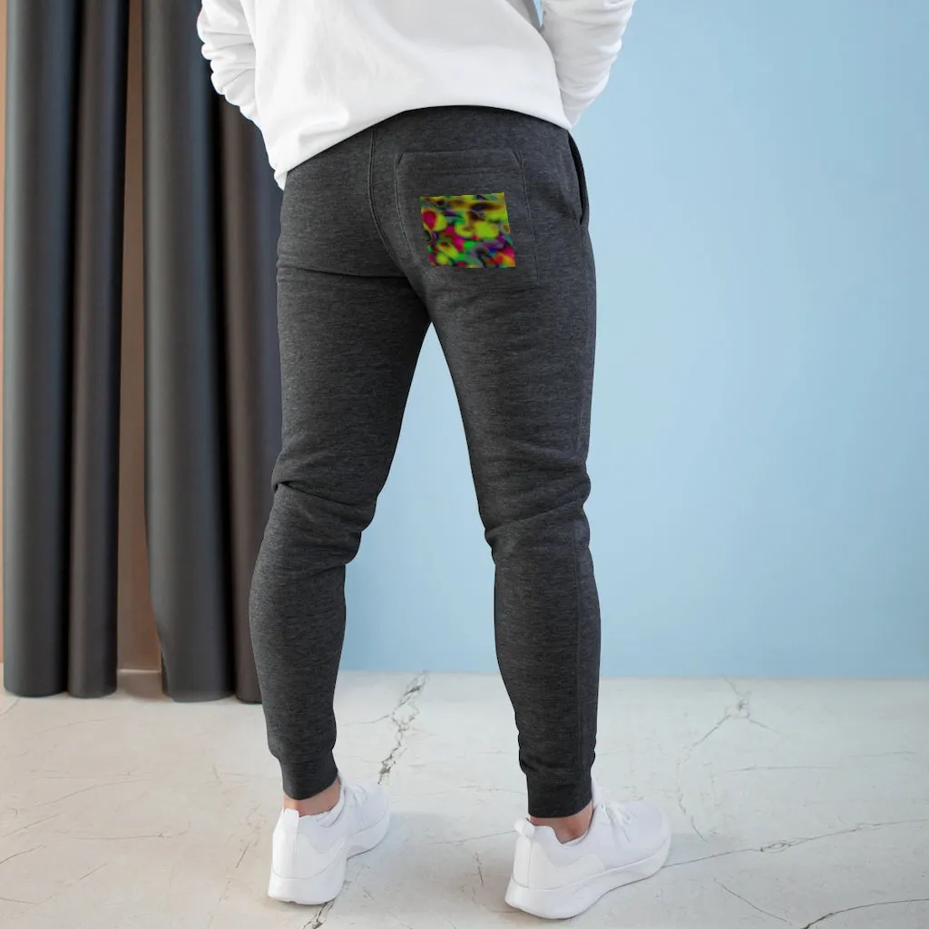 Colorful Cloud Painting Premium Fleece Joggers