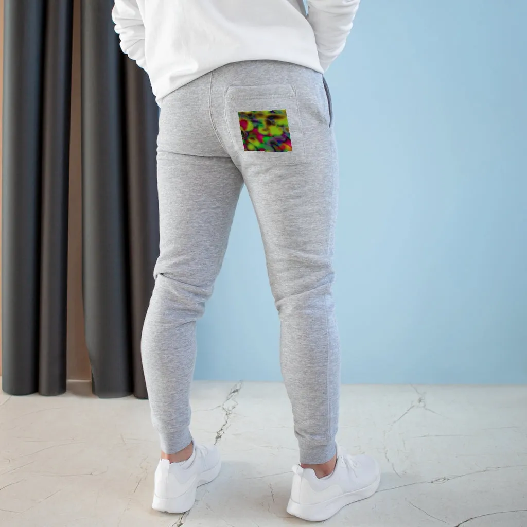 Colorful Cloud Painting Premium Fleece Joggers