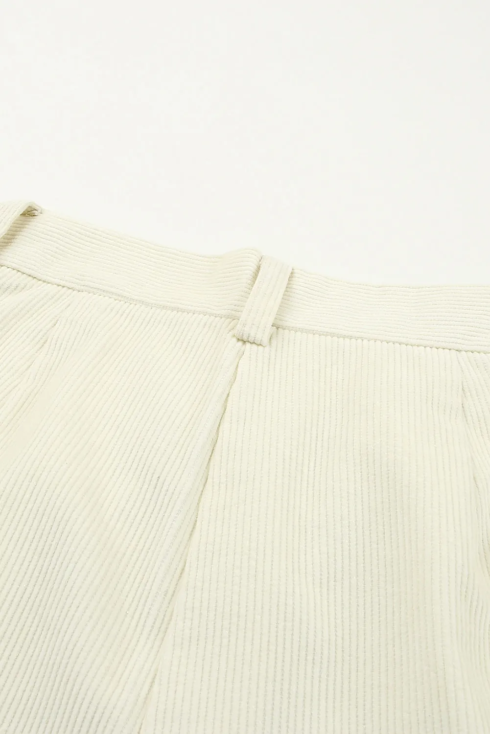 Corduroy High Waist Straight Leg Pants