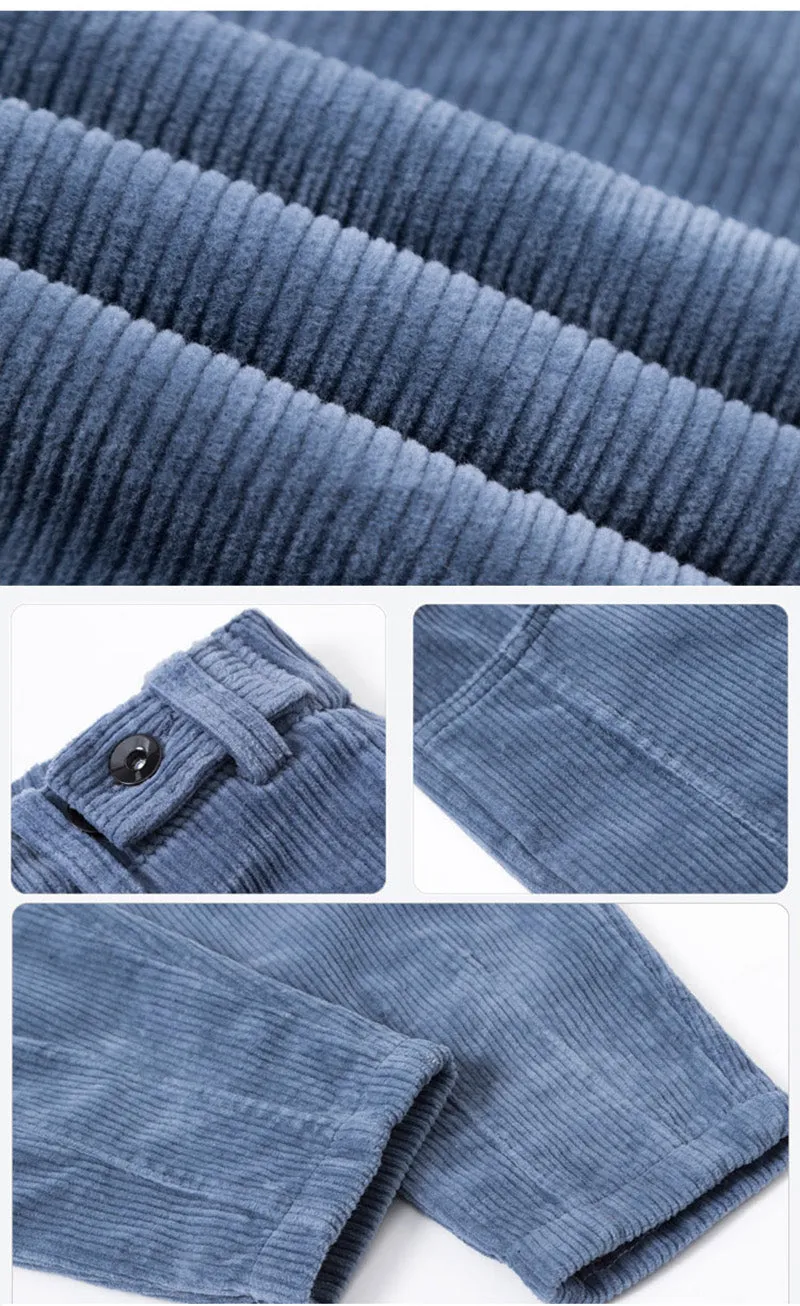 Corduroy Padded Casual Pants