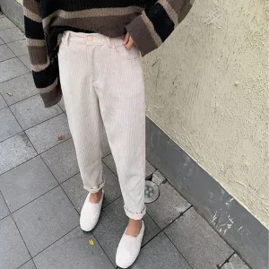 Corduroy Straight Pants