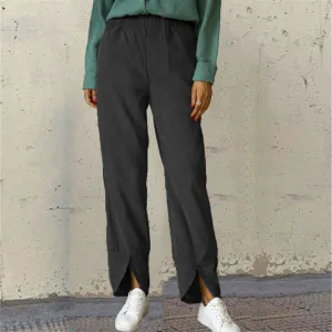 Corduroy Wholesale Women Irregular Thick Pants