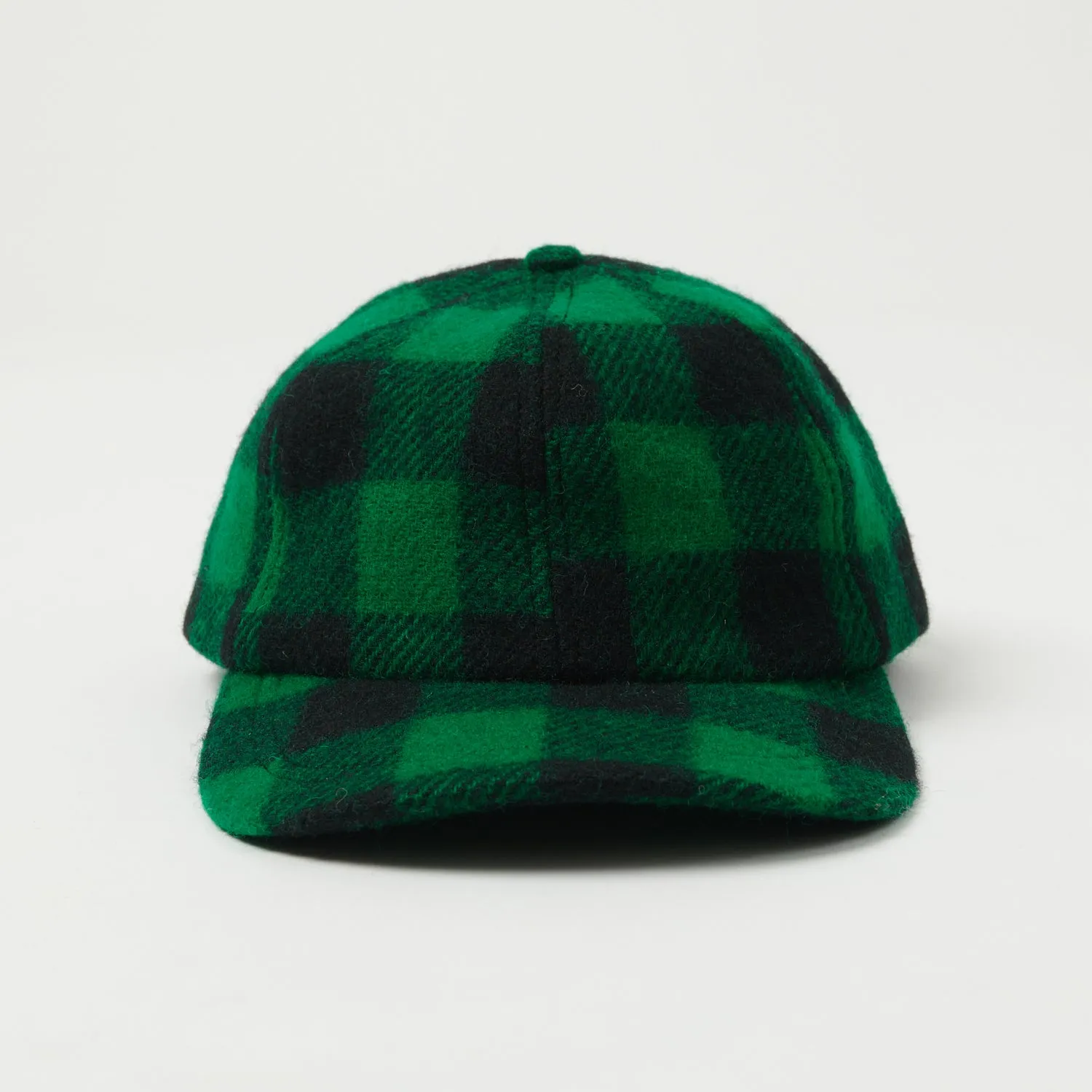 Crown Cap Buffalo Check Ball Cap - Green/Black