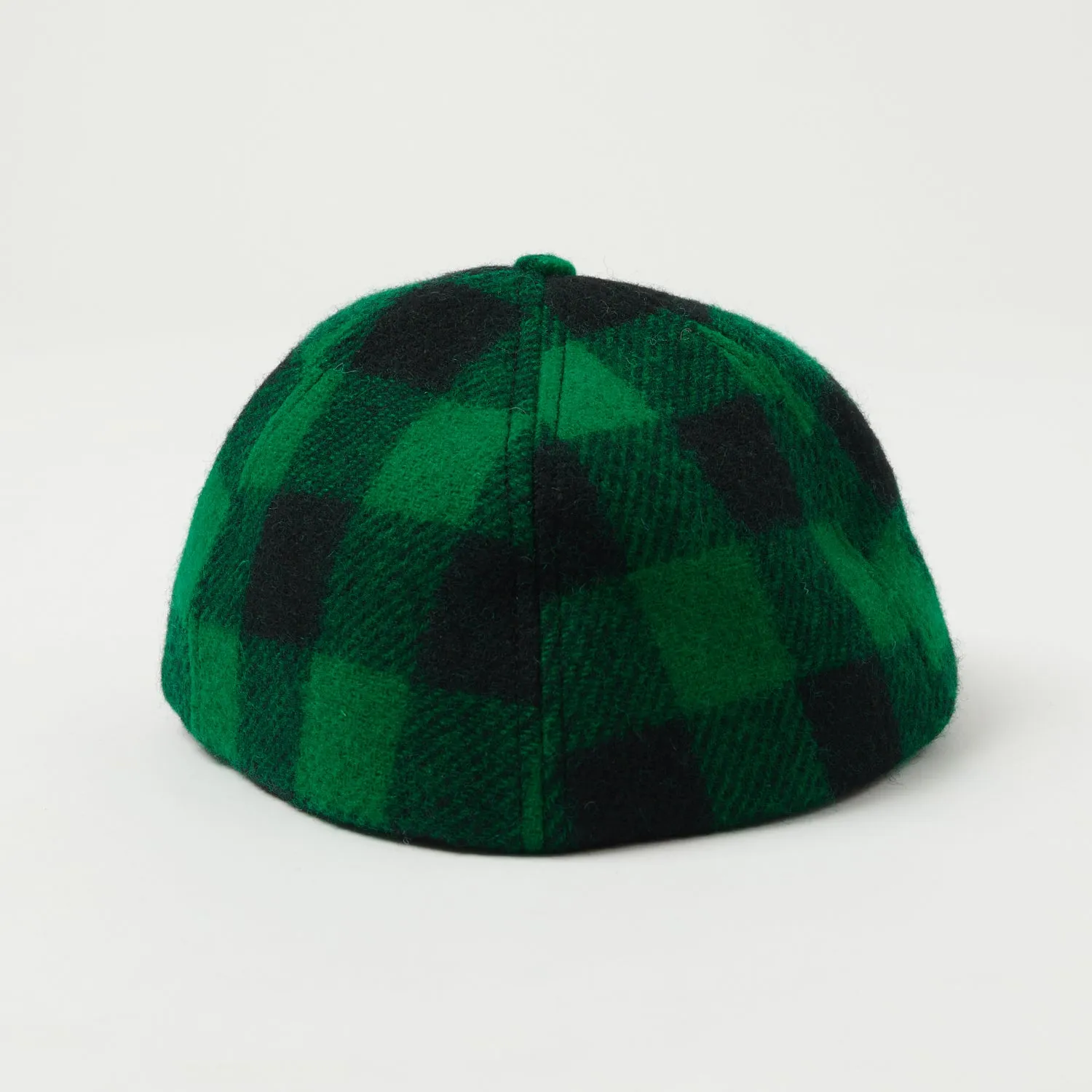 Crown Cap Buffalo Check Ball Cap - Green/Black