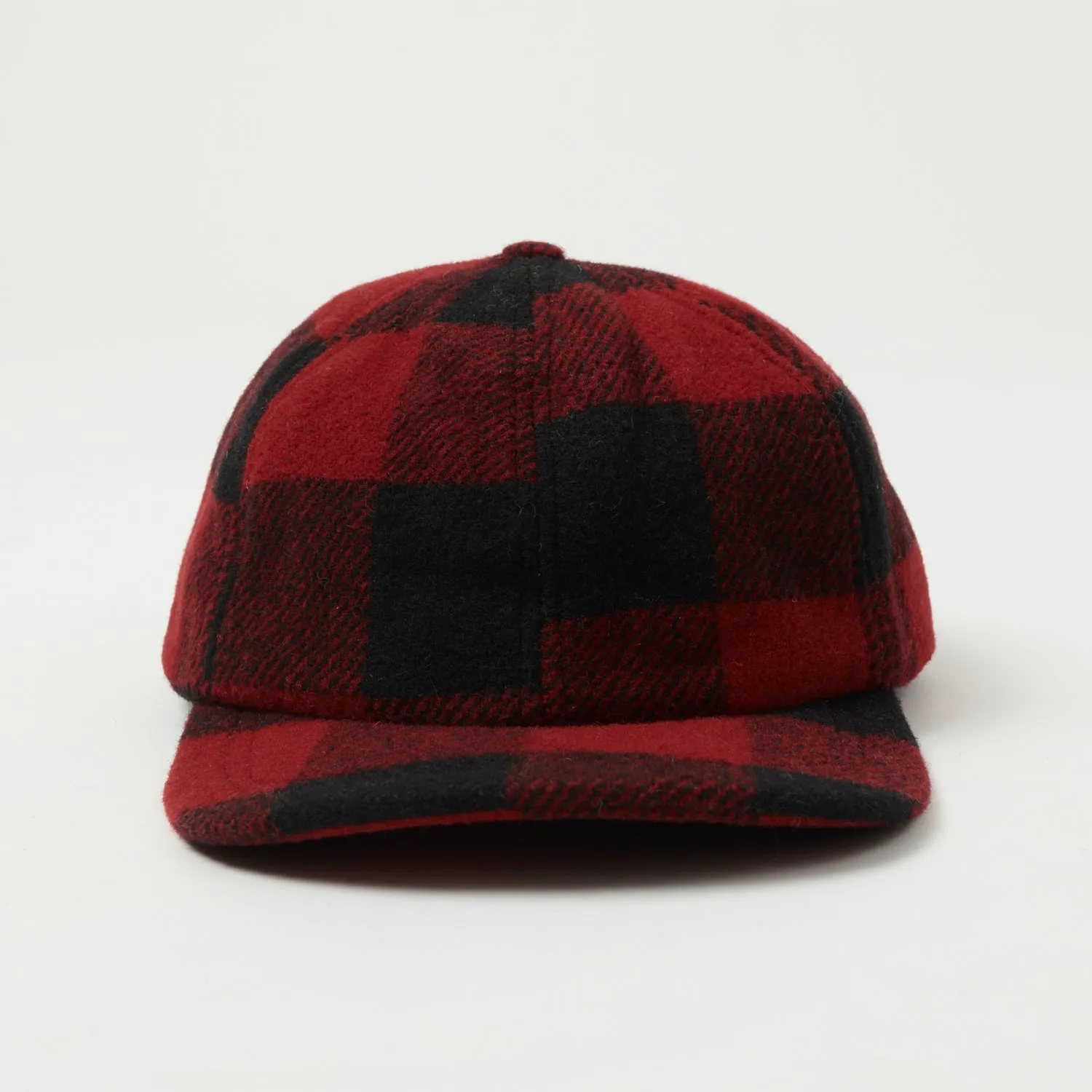 Crown Cap Buffalo Check Ball Cap - Red/Black