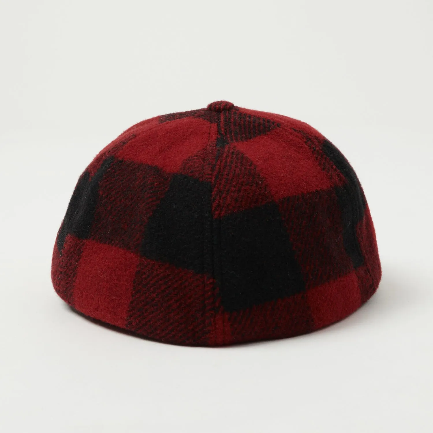 Crown Cap Buffalo Check Ball Cap - Red/Black