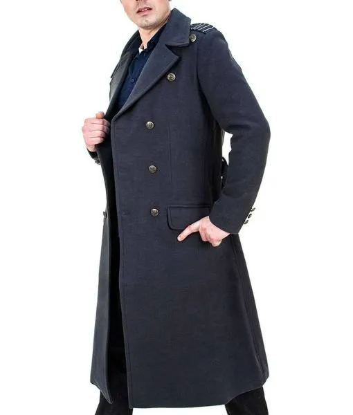 Doctor Who John Barrowman Grey Wool Coat