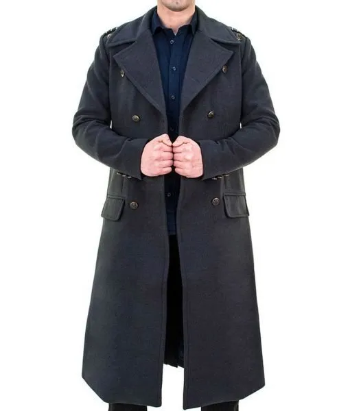 Doctor Who John Barrowman Grey Wool Coat