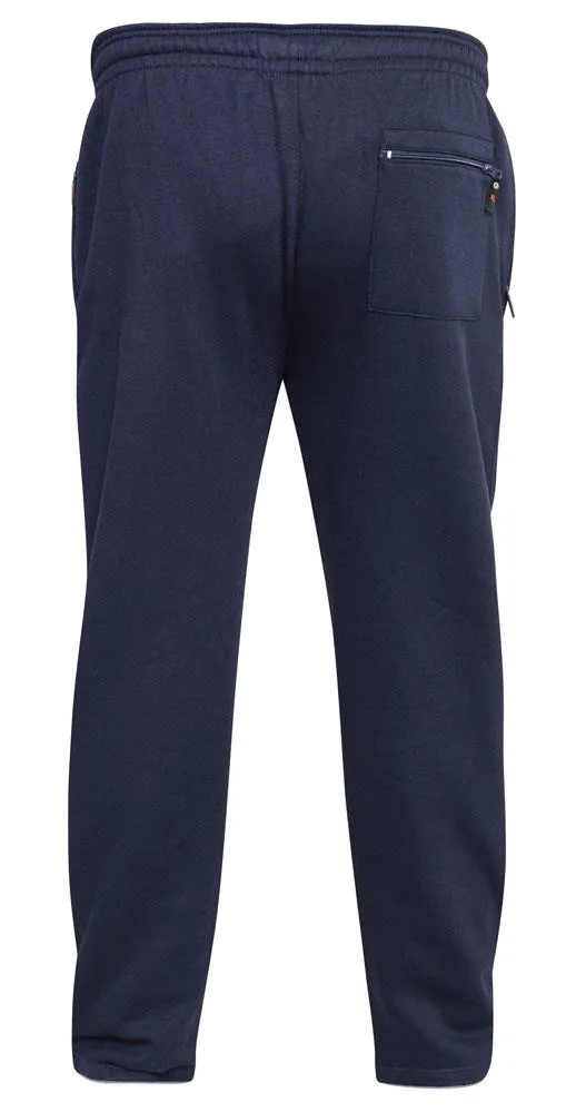 Duke Clothing Rockford Kingsize Jogging Bottoms With Open Hem