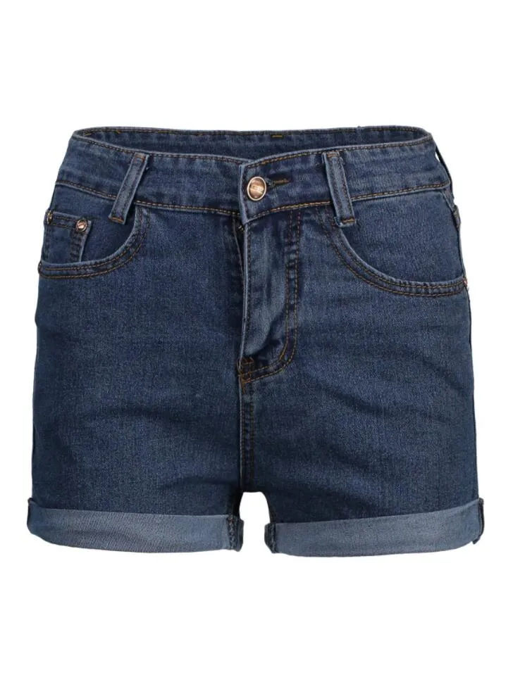 Gorgeous High Waist Cuffed Denim Shorts