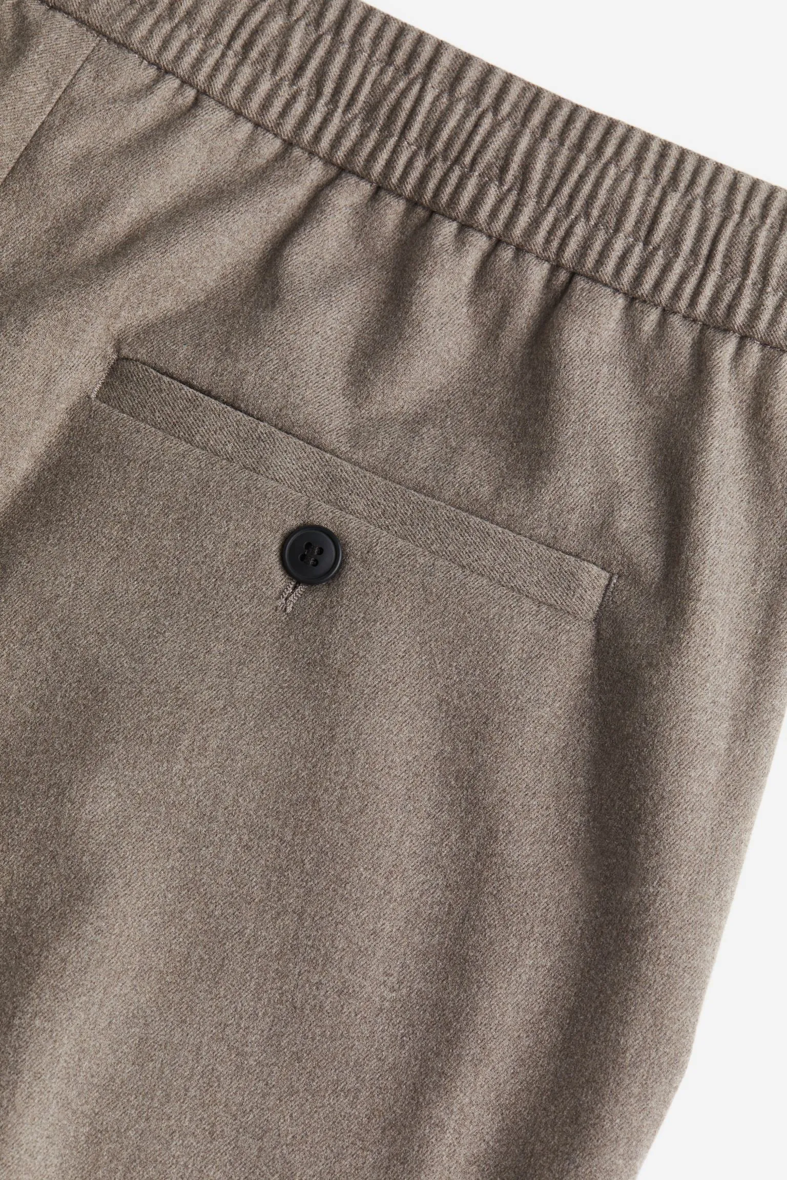 H&M Regular Fit Twill Pants, grey-beige