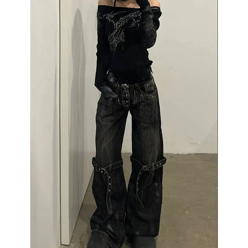 Hip Hop High Waist Pants for Halloween Style