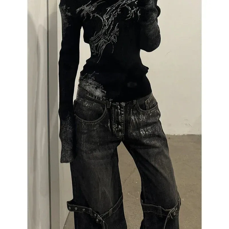 Hip Hop High Waist Pants for Halloween Style