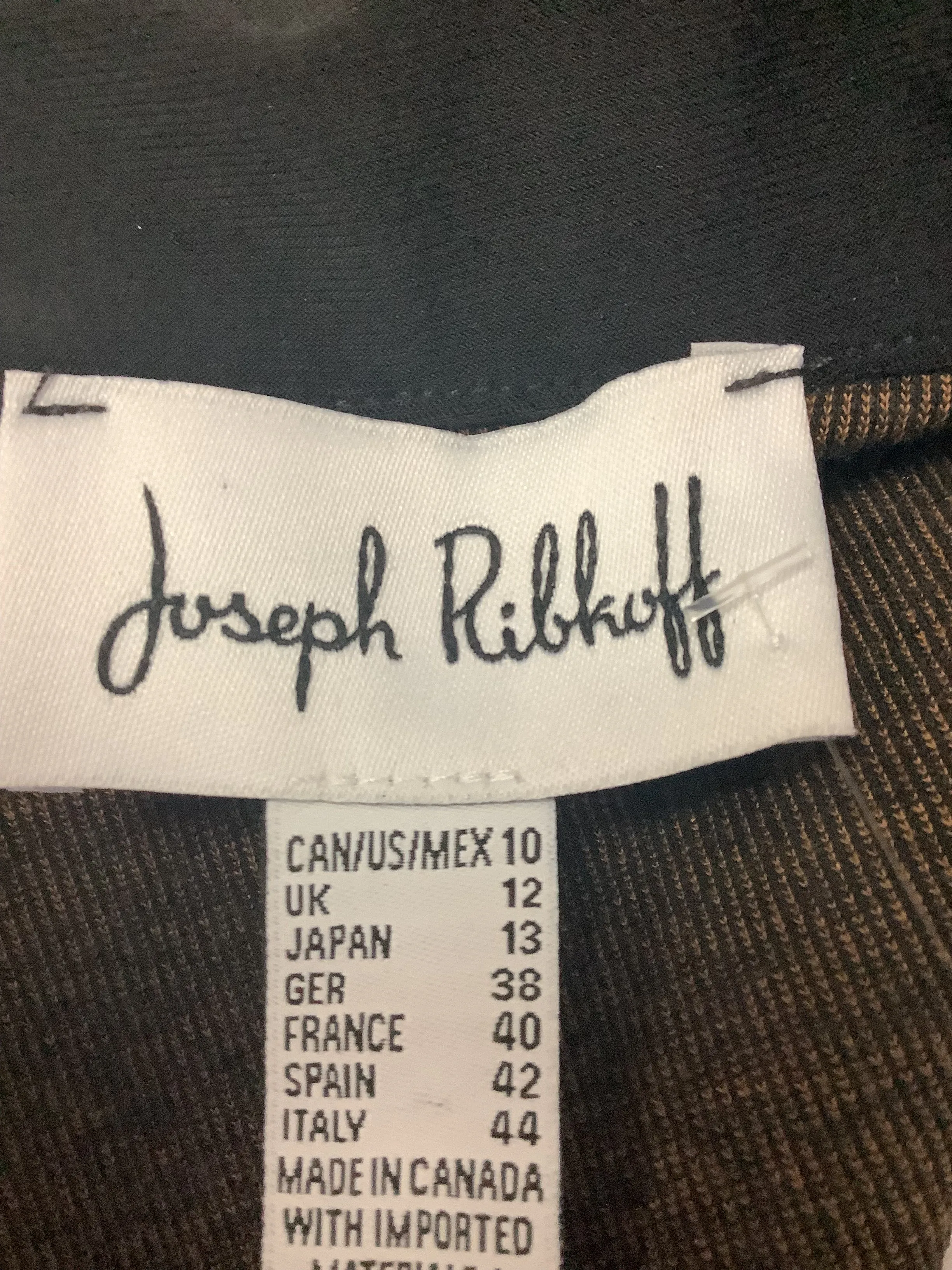 Joseph Ribkoff Jacket Brown Size: 10