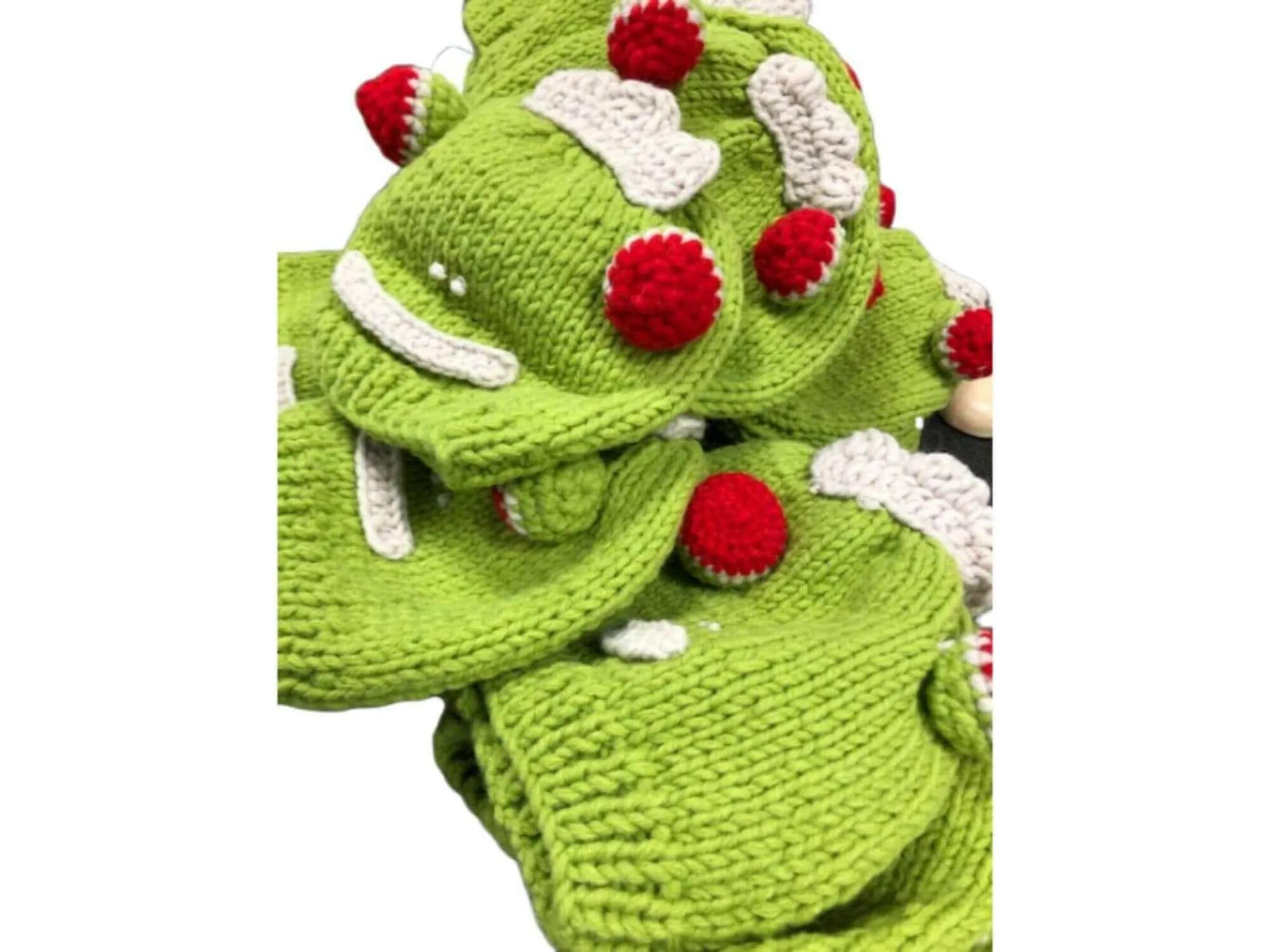 Kids Beanie Hat, Kids Winter Hand-Knitted Wool Frog Animal Theme Hat