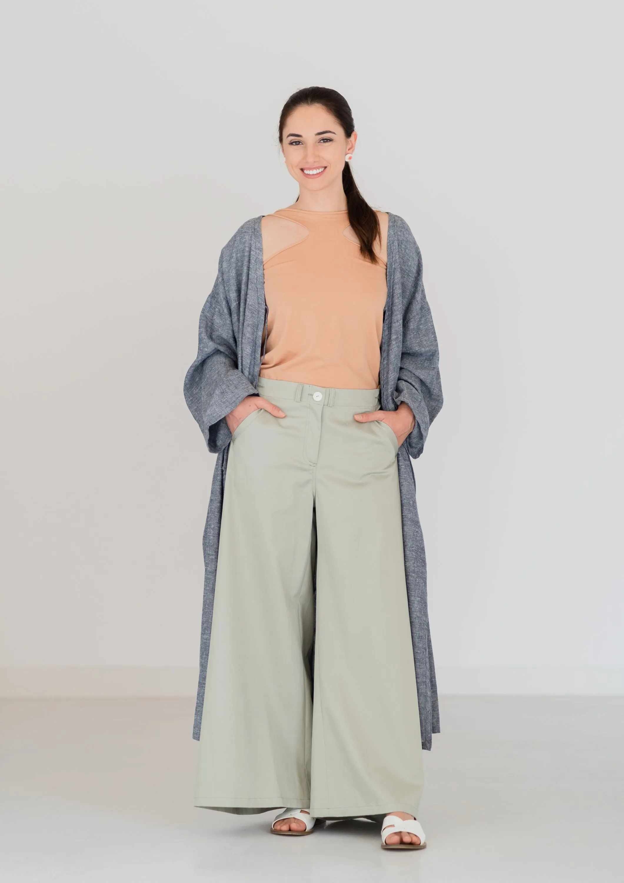 Kimono   Wide Trousers   SETE Top