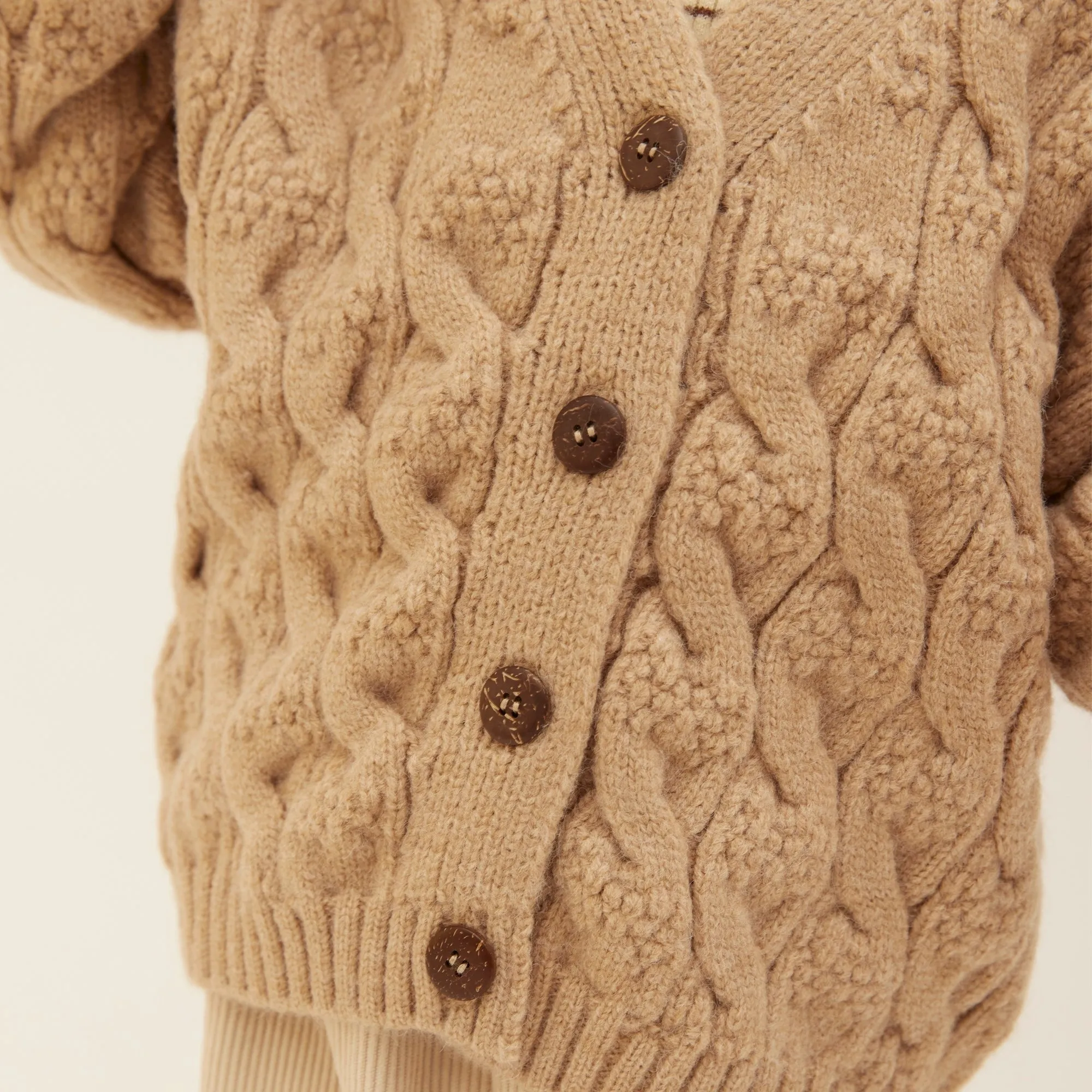 Knit T11 Cardigan - Brown