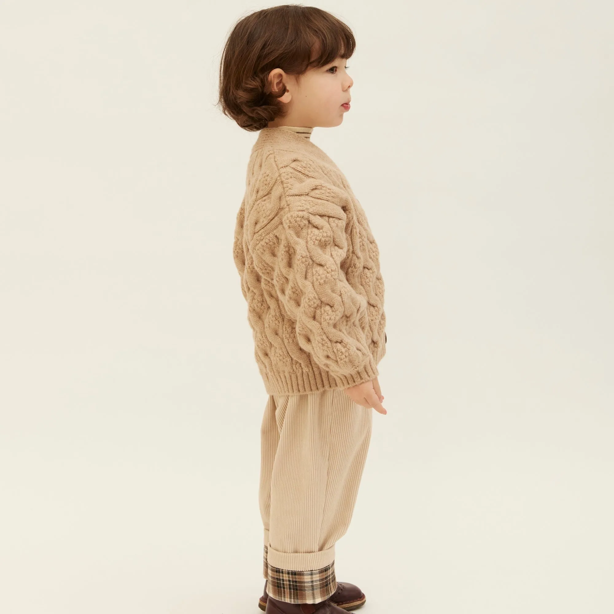 Knit T11 Cardigan - Brown