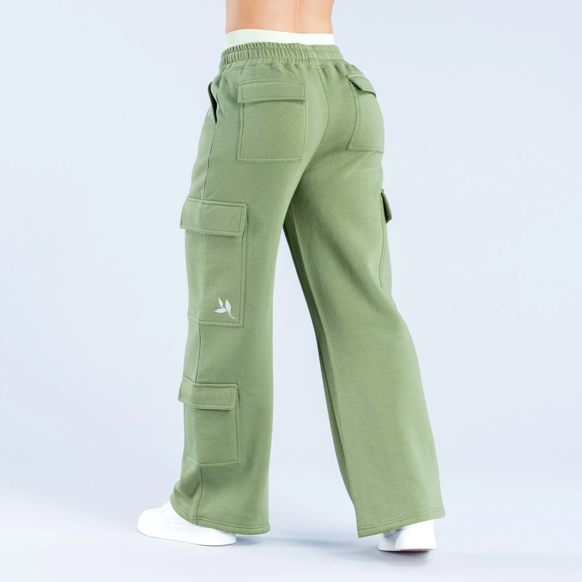 Lanyi Edit Wide Leg Cargo Joggers