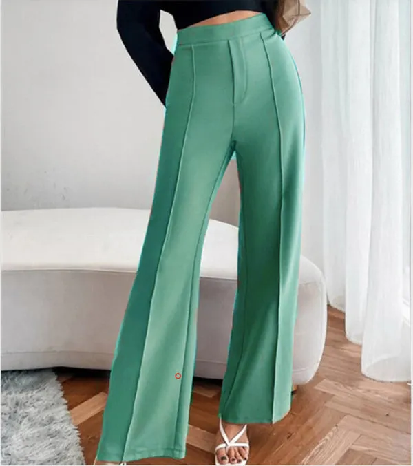 Loose Straight Pants Women High Waist Casual Trousers