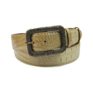 Magic Mushroom Mock Croc Wire Belt