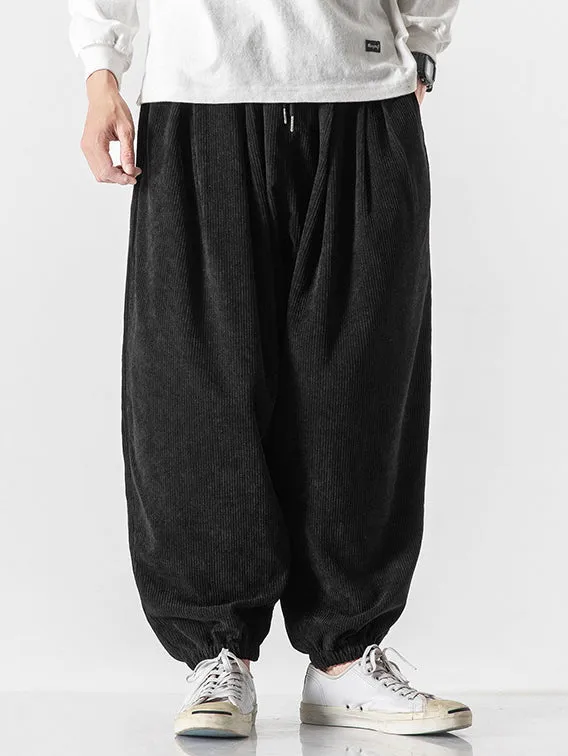 Men's Corduroy Harem Pants