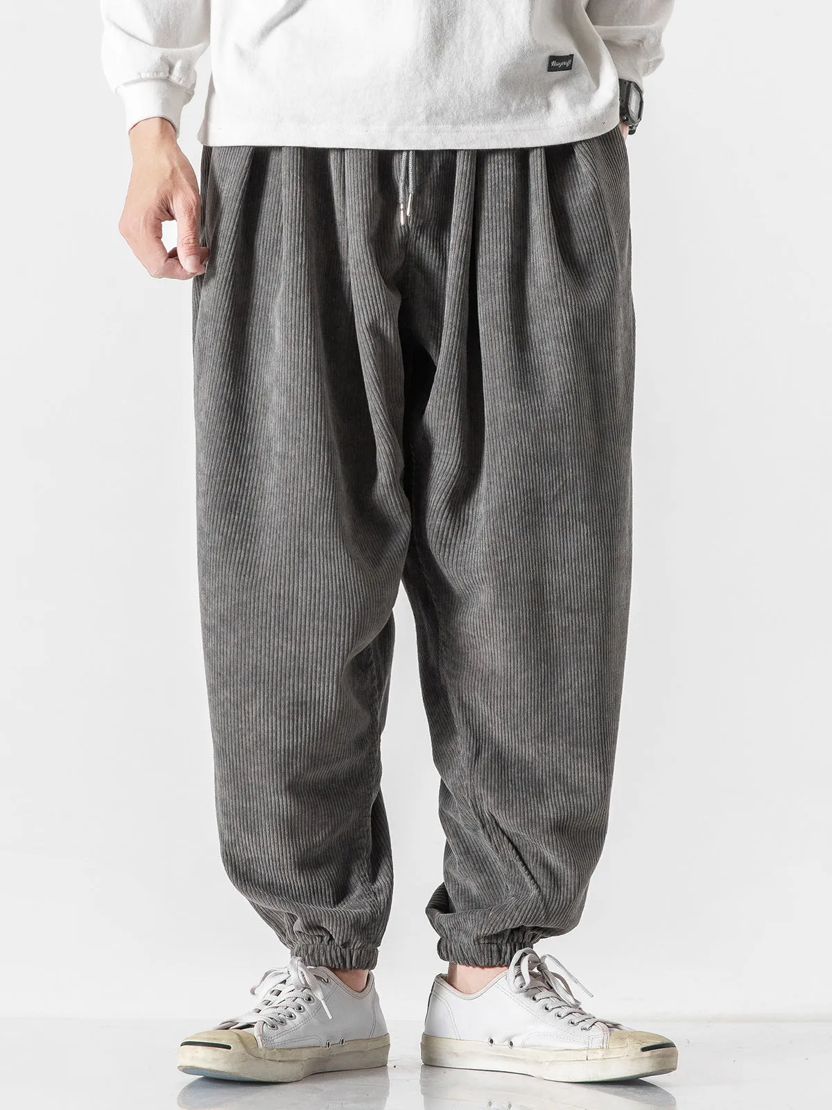 Men's Corduroy Harem Pants