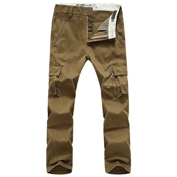 Mens Outdoor Multi-pockets Tactical Cargo Pants