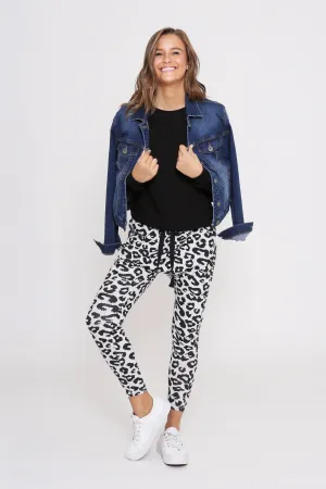 Mila Joggers - Marle/Black Leopard