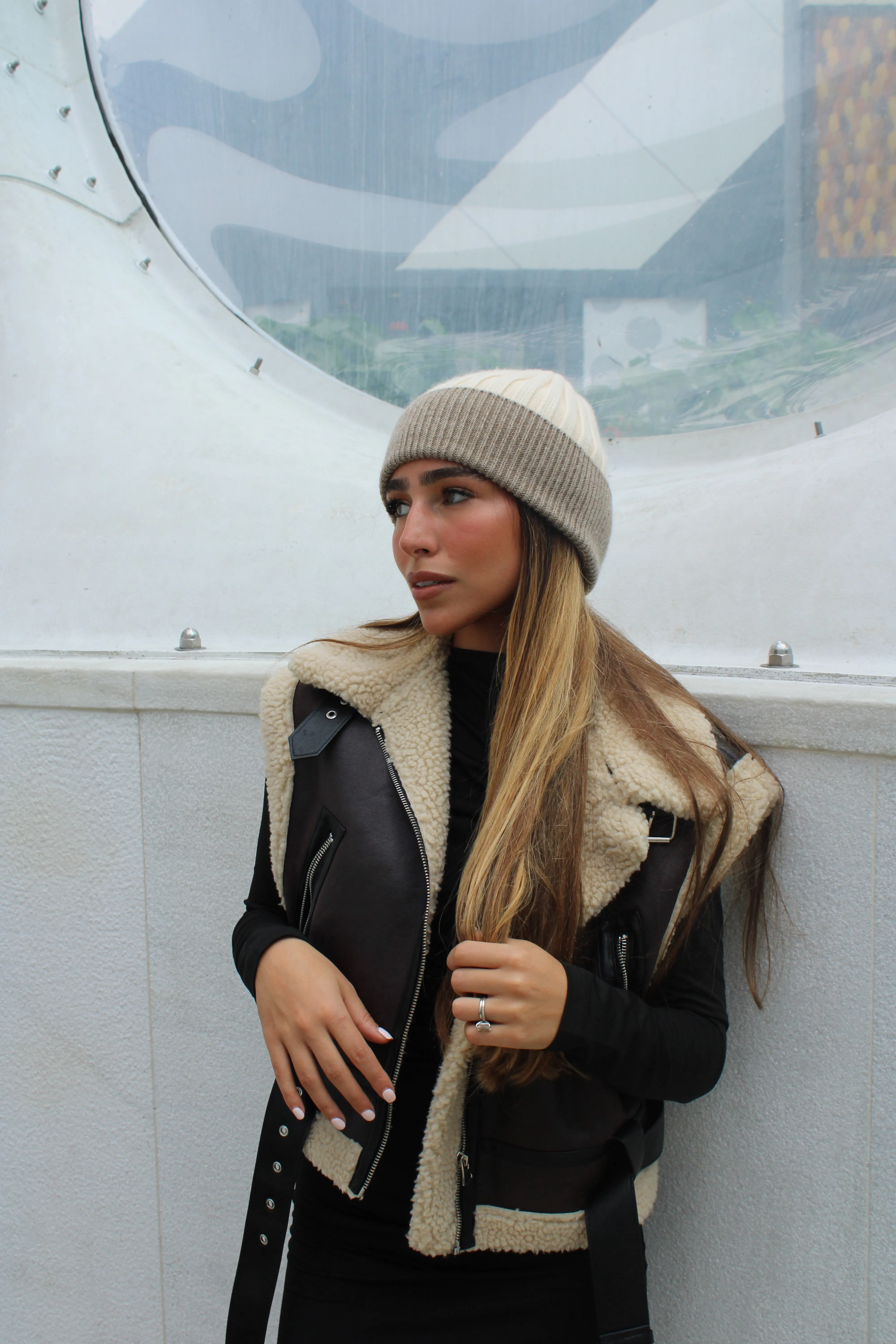 Monochrome Cuffed Beanie